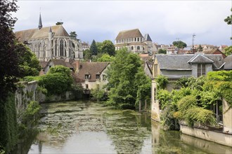 River Eure and churches of St Pierre and St Aignan