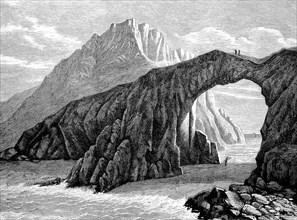 The rock arches of Ushant c. 1860