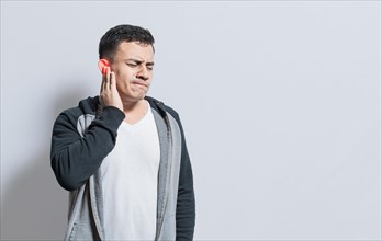 Person with ear pain