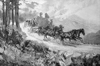 Stagecoach in California
