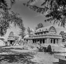 Five Rathas In Mamallapuram or mahabalipuram