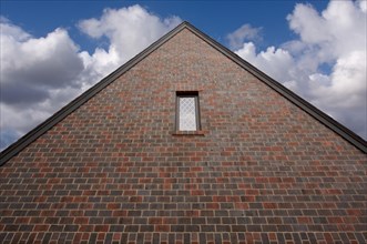 Abstract of new brick construction and window