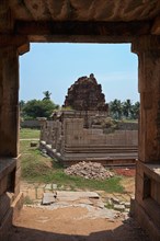 Ancient Hindu temple Achyutaraya Temple. Ancient civilization ruins in Hampi