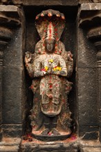 Vishnu image in Hindu temple