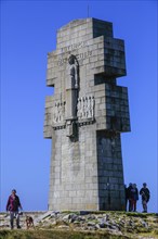 Monument Aux Bretons for the Bretons killed in the 2nd World War during the liberation of France from Nazi Germany at Pointe de Pen Hir near Camaret-sur-Mer on the Crozon Peninsula