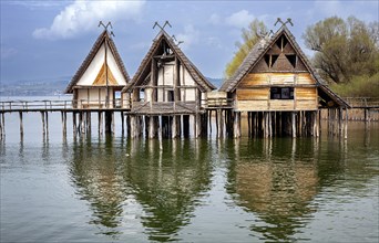 The pile dwellings in Unteruhldingen on Lake Constance