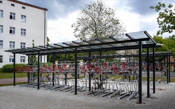Modern parking space for bicycles