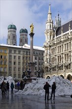 Marienplatz with Mariensaeule