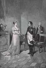 Duchess Louise of Mecklenburg-Strelitz and Napoleon Bonaparte in Tilsit