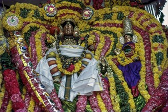 Lord Kumbeswarar with Goddess Mangalambigai in decorated Rishaba Vahanam in Kumbakonam