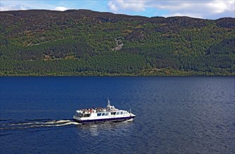 Tour boat on Loch Ness