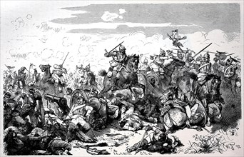 Angriff des 7. Kuerassierregiments unter Oberstleutnant Graf von Schmettow