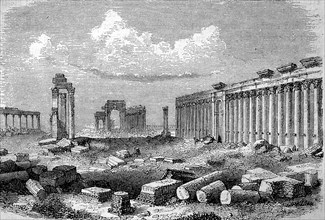 The ruins of Palmyra in 300