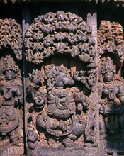 Dancing Ganesha in Parasanna Chennakeshava Temple in Somnathpur