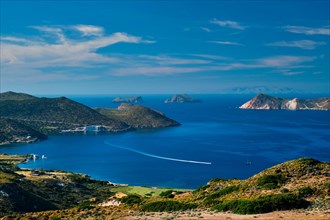 Scenic view of greek scenery