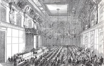 A meeting of the United Diet in the White Hall of the Royal Palace in Berlin