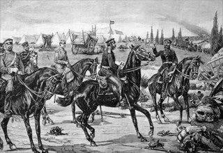 Albert of Saxony in the captured camp of Beaumont