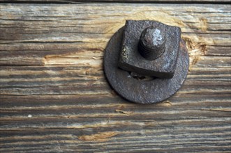 Antique rusty bolt