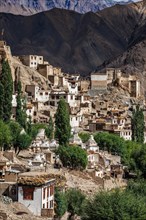Lamayuru gompa Buddhist monastery and village in Himalayas. Ladakh