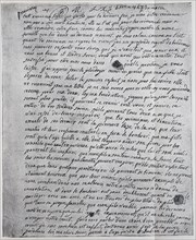 The last letter of Queen Maria Antoinette