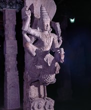 Sculpture in 1000 Pillared hall in Sri Meenakshi temple