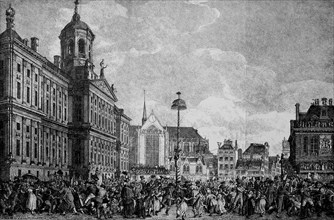 The celebration of the inauguration of the Liberty Tree on Revolution Square in Amsterdam on 4 March 1795