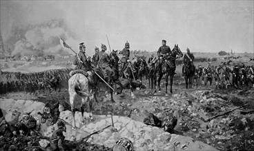 The Battle of Mars-La-Tour took place on 16 August 1870 during the Franco-Prussian War near the town of Mars-La-Tour in north-eastern France. General Moltke Waiting for the Prussian Troops