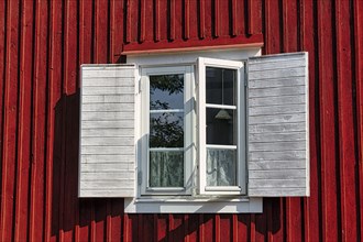 Open window with shutters