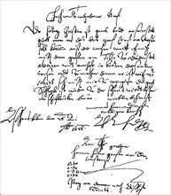 Letter from Wallenstein to the Count of Trautmannsdorf