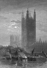 The Victoria Tower of the Palace of Westminster in London