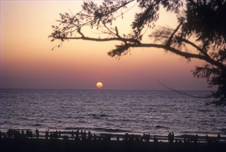 Sunset glory on colva beach