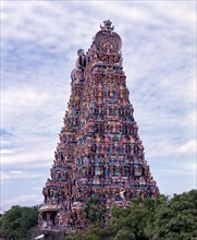 South tower in Sri Meenakshi Amman temple in Madurai