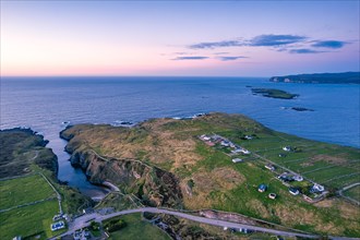 Geodha Smoo and Smoo Cave Cliffs from a drone