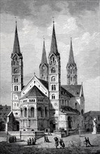 Der Bamberger Dom und das Grabmal Heinrichs II. Bambergm Bayern