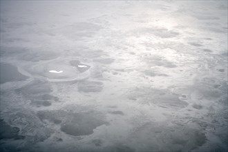 Ice on the Sylvenstein reservoir
