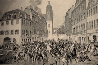 Napoleon's Flight through Leipzig