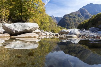 Mountain river in the Verzasca Valley