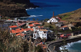 View of the village of Porto da Cruz