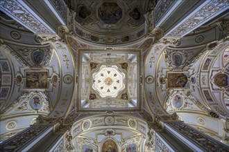 View into the dome of the baroque basilica St. Lorenz