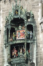 Glockenspiel on the facade of Neues Rathaus