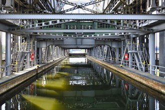 Interior view of the old Niederfinow ship lift