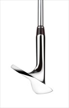 60 degree loft angle golf club wedge iron isolated on a white background