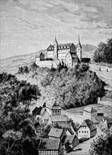 Schoenberg Castle in 1870
