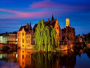 Famous view of Bruges