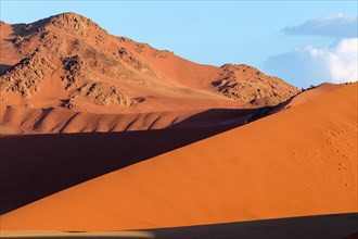 Orange dunes landscape. Sossusvlei