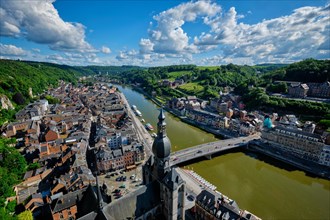 Aerial view of Dinant town
