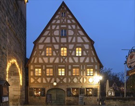Historic half-timbered house from 1799