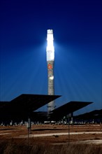 High-tech Gemasolar solar power plant in Fuentes de Andalucia near Seville