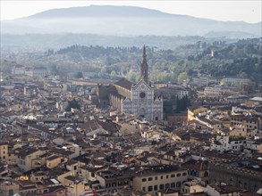 Stadtansicht von Florenz mit Basilika Santa Croce