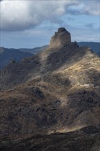View from Mirador de Degollada Becerra to Roque Bentayga